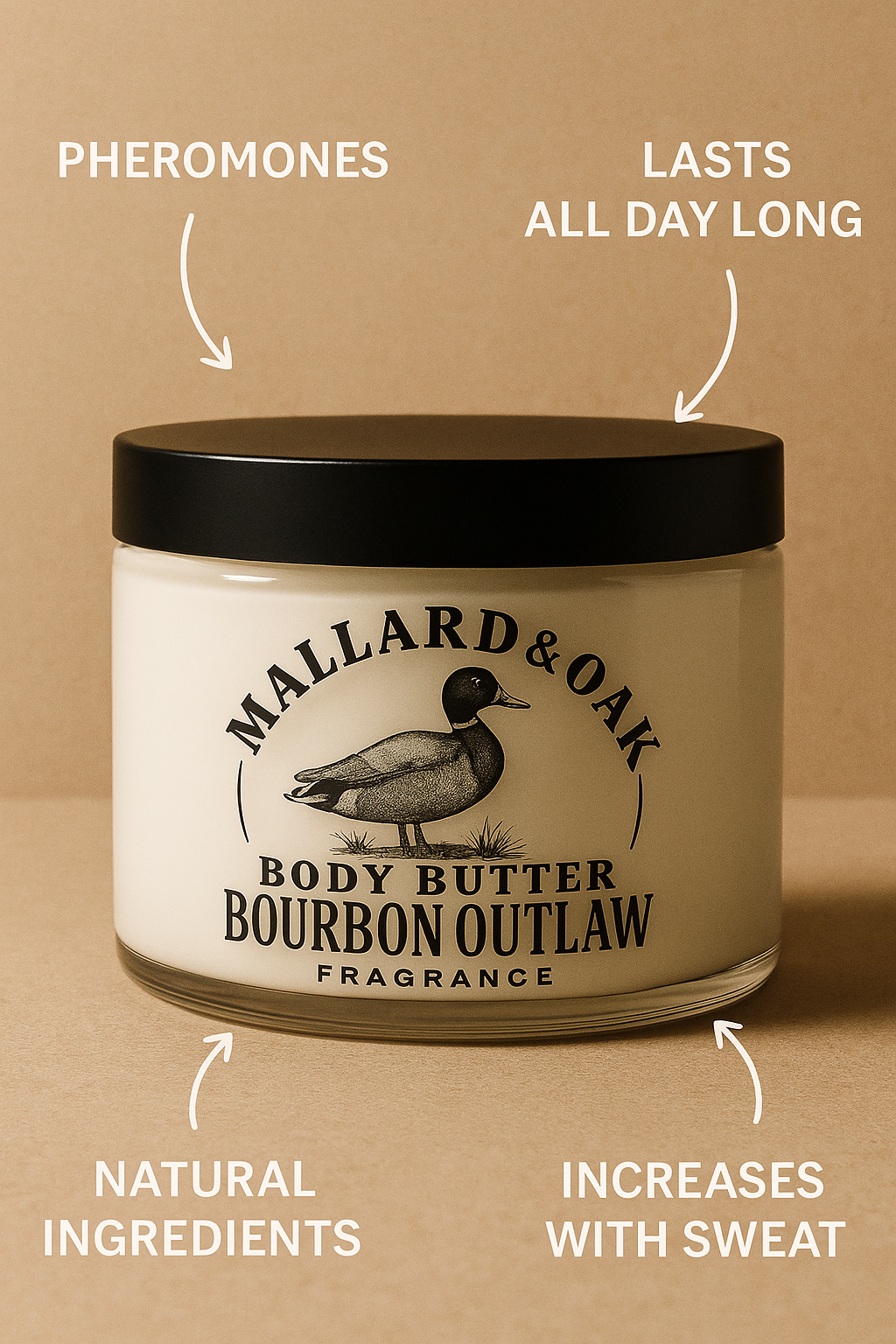 Pheromone Cologned Body Butter by Mallard & Oak